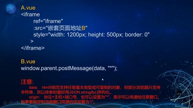 Vue使用iframe嵌套页面及如何回传值 смотреть онлайн