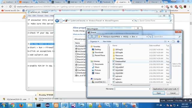Cannot connect to SQLExpress A network-related or instance смотреть онлайн
