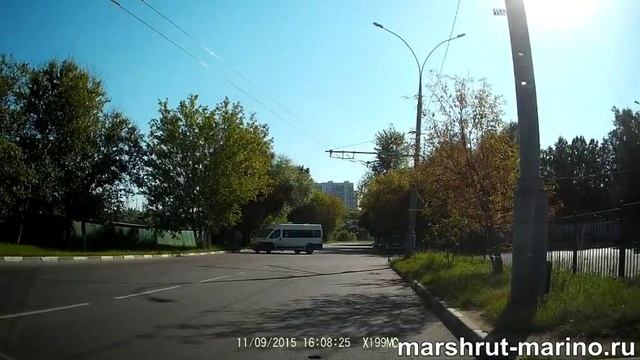 Экзаменационный маршрут Марьино. РАЗВОРОТ №1. смотреть онлайн