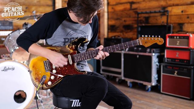 No Talking...Just Tones | Fender Custom Shop LTD Roasted '61 Strat Heavy Relic | 3-Colour Sunburst смотреть онлайн