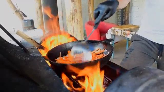 МАКАРОНЫ С ГОВЯДИНОЙ ПО-ТАТАРСКИ В КАЗАНЕ НА КОСТРЕ. ПЛОВ БЕЗ РИСА