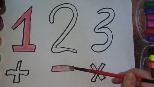 Draw numbers for children Рисуем цифры для детей Bolalar uchun raqamlar rasm chizish смотреть онлайн