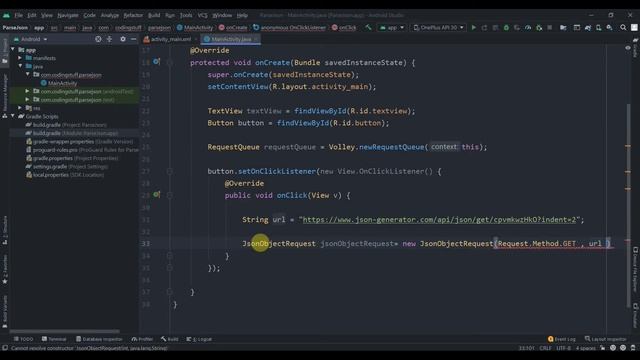 JSON in Android : Parse JSON (Fetching Data using Volley) смотреть онлайн