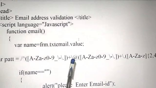 Email-id validation Or Email address validation using Javascipt. смотреть онлайн