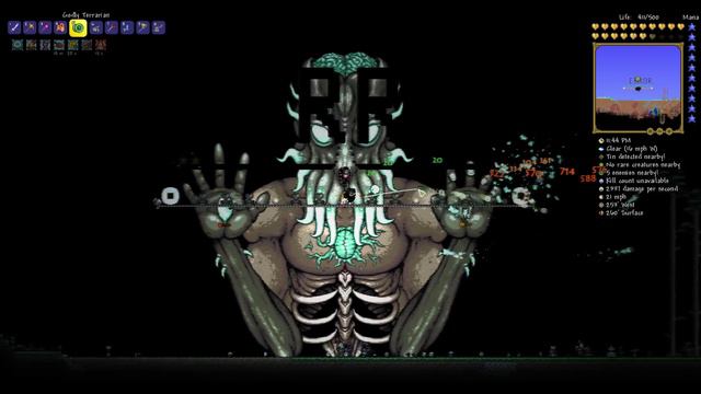 Terraria 1.3.0.7 - Moon Lord Melee Solo (Expert) смотреть онлайн