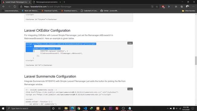 Let's Integrate a File Manager In Laravel | Ck Editor Integration Tutorial. смотреть онлайн