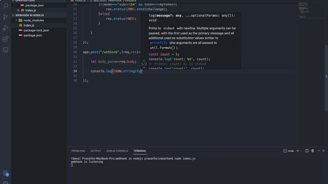 Webhook implementation for WhatsApp cloud API | Webhook in NodeJS using express framework|Part - 02 смотреть онлайн