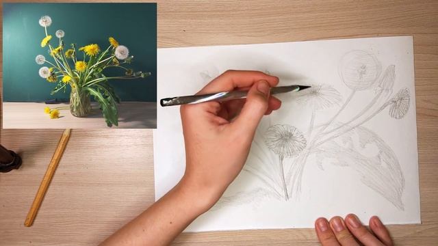 Как нарисовать одуванчики смотреть онлайн