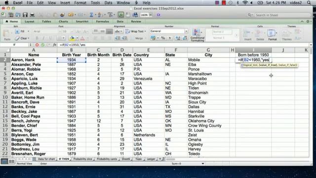 Building "If-Then" Statements in Excel смотреть онлайн