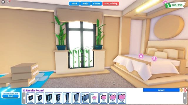 Aesthetic Neutral Bedroom Speedbuild  ♡ Roblox Adopt Me