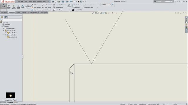 SOLIDWORKS 2018 - DRIVE SHAFT - DRAWING смотреть онлайн
