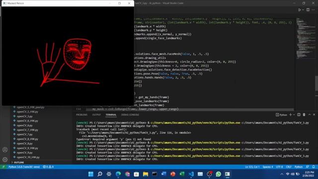 Masking with openCV and MediaPipe! смотреть онлайн