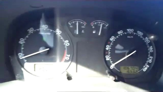 Разгон до 100 км/ч Октавия тур 1,6 BFQ. Acceleration to speed 60 miles per hour, Skoda Octavia 1.6. смотреть онлайн