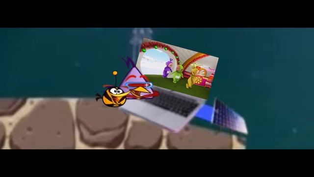 Angry Birds and Teletubbies. Chuck and bubbles watched Teletubbies let’s go, in pig dipper смотреть онлайн