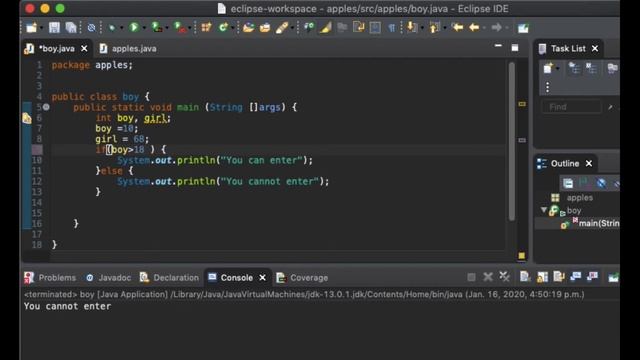Java Programming Tutorial - 11 - Logical Operators смотреть онлайн