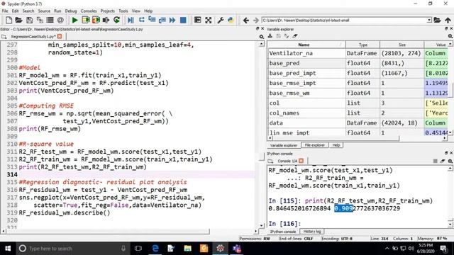 Quick Demonstration of Linear Regression and Random Forest Methods | Prediction Methods смотреть онлайн