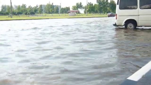Vitebsk, Pobeda avenue, after tropical storm, part II смотреть онлайн
