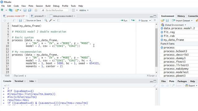 PROCESS for R: Double Moderation Model 2 смотреть онлайн