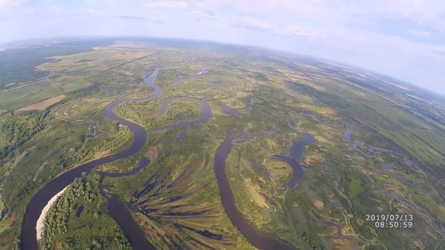 Припять и Кожан-Городок с высоты птичьего полёта смотреть онлайн