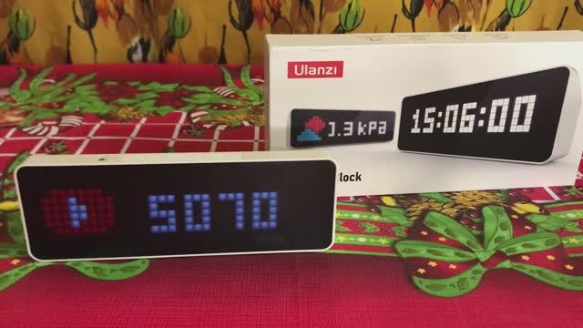 Распаковка и обзор умных пиксельных часов блогера, с количеством подписчиков на ютуб, Ulanzi TC001. смотреть онлайн