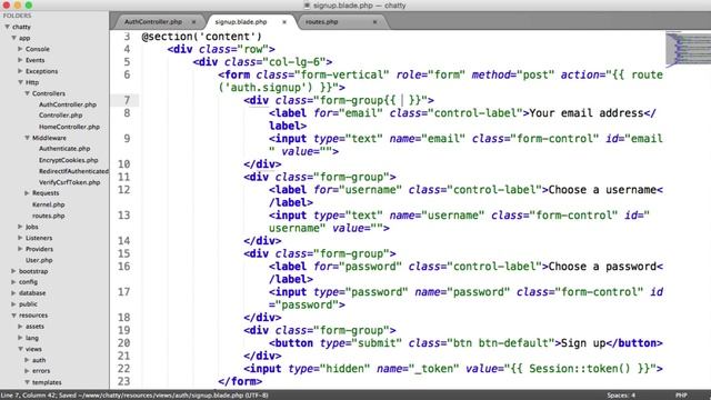 Social Network with PHP: Signing up (8/37) смотреть онлайн