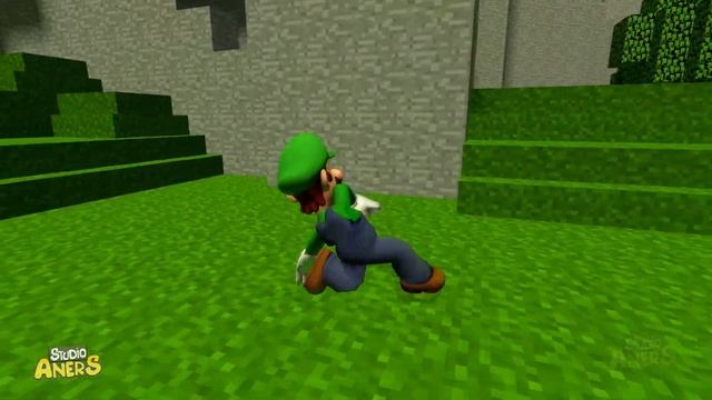 Garry's Mod not ordinary ragdolls Mario VS Luigi jumps and falls on Minecraft maps смотреть онлайн