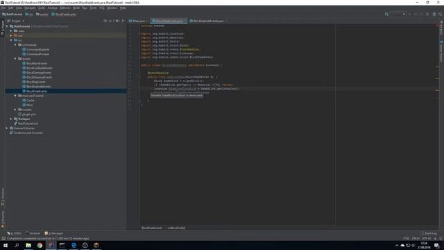 Block Fade Event - Bukkit Plugins Programmieren Tutorial - Spigot 1.13 смотреть онлайн
