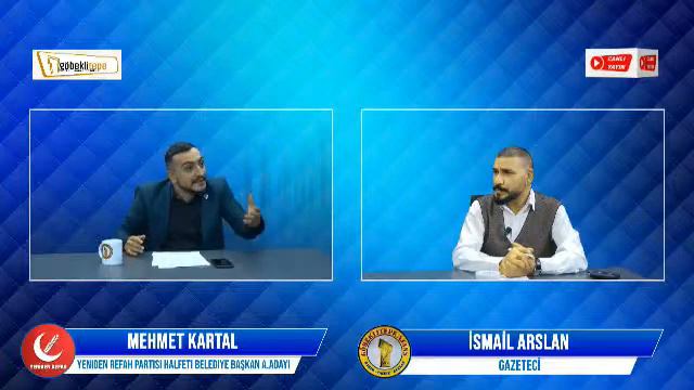 Bügünkü Konuğumuz YRP Halfeti Belediye Başkan Aday Adayı Mehmet Kartal смотреть онлайн
