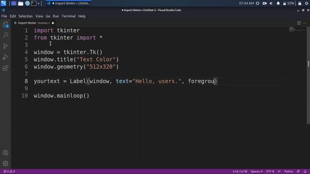 How to Change Text Color (Tkinter) in Python - Free Code Byte смотреть онлайн