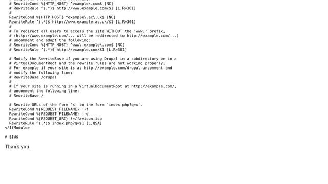 DevOps & SysAdmins: Redirect http://example.ac.uk to http://www.example.ac.uk with .htaccess смотреть онлайн