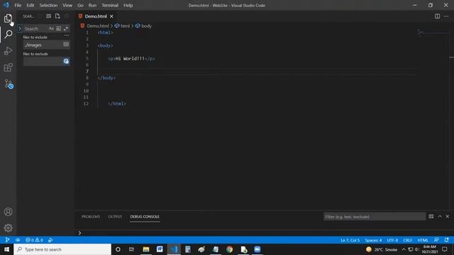 How to add images in HTML website with visual studio code смотреть онлайн