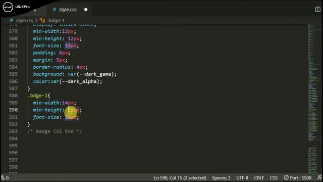 Library-14 | Create Badge Button Icon in CSS Classes | Front-End Library Using HTML CSS @uiuxpro смотреть онлайн