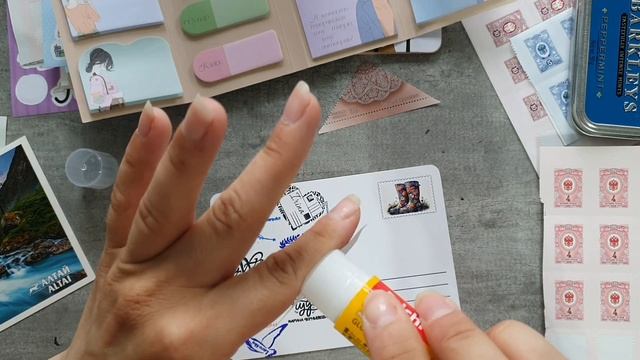 Посткроссинг. Обзор стикеров, идеи, мысли и оформление 2х открыток. смотреть онлайн