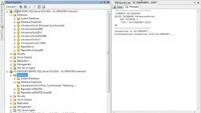 Implement Database Mirroring in SQL Server смотреть онлайн