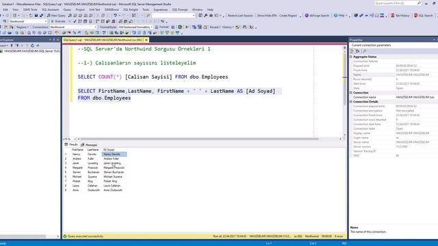 SQL Server'da Northwind Sorgusu Örnekleri 1 смотреть онлайн