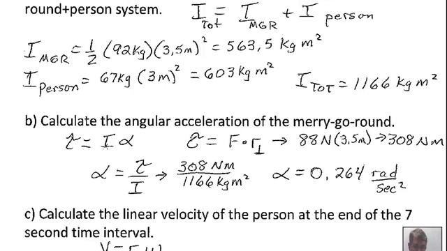 Example: Rotational Inertia, Torque, Angular Acceleration, Velocity смотреть онлайн