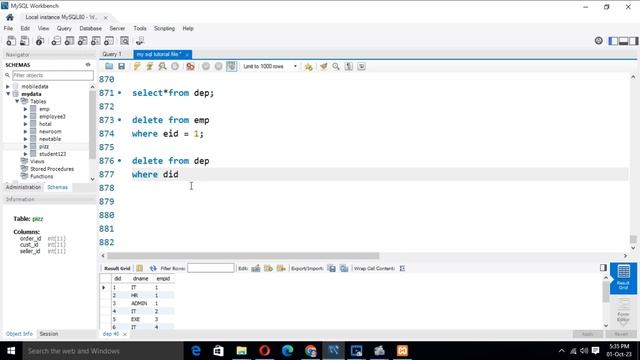 How to Use Unable to Delete Records Table in MySQL: part- 59 смотреть онлайн