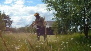 Мотокоса Stihl fs 130 в работе