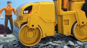 Строительная техника Экскаватор, грузовик, Дорожный каток. мультик про машинки. видео для детей