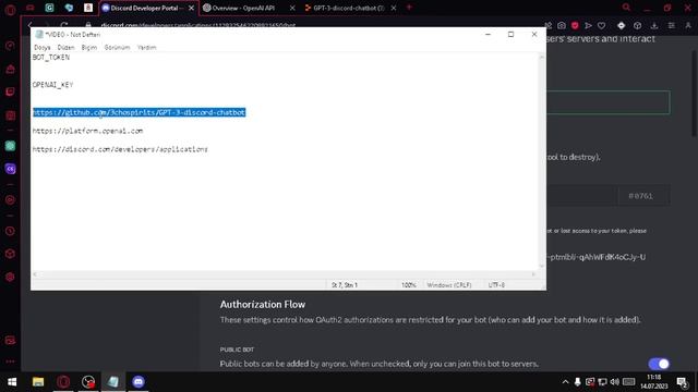Discord'da Chat GPT Botu Yapma Çok Kolay TR'DE İLK смотреть онлайн