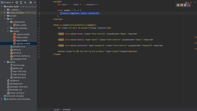 Svelte JWT Authentication смотреть онлайн