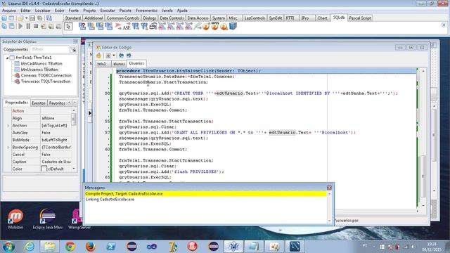2-Acesso a Banco de Dados MySQL via ODBC com Lazarus/Delphi (Cadastro de Usuários) смотреть онлайн