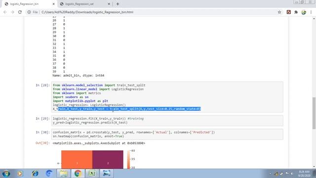 [AI-TE-5]Logistic Regression in Machine Learning using python from scratch in Telugu(sklearn ) смотреть онлайн