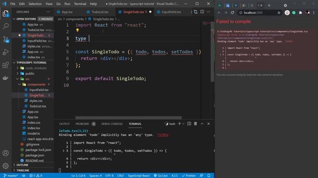 React & TypeScript - Course for Beginners смотреть онлайн