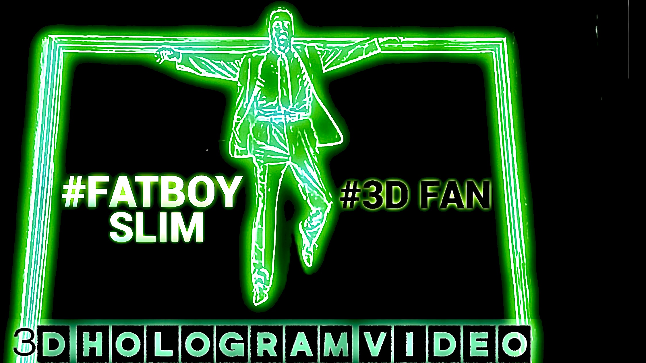 Fatboy Slim. 3D голограмма. Для 3D вентилятора. #3dhologramfan #hologram #3dfan