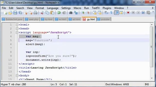 JavaScript Tutorial #14 Functions смотреть онлайн