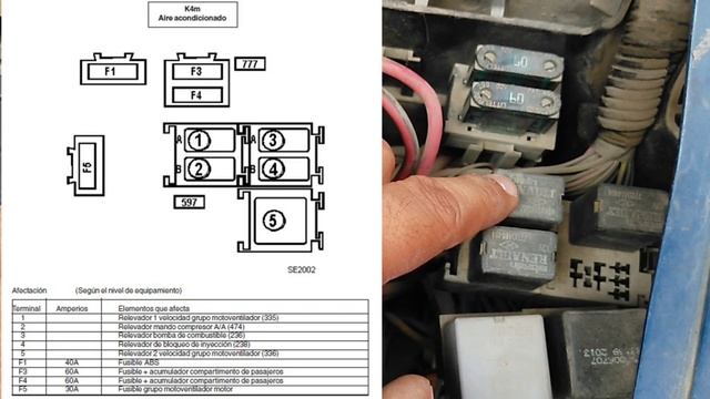 Ubicación de relevadores Platina (relevador de bomba de gasolina). #K4M смотреть онлайн