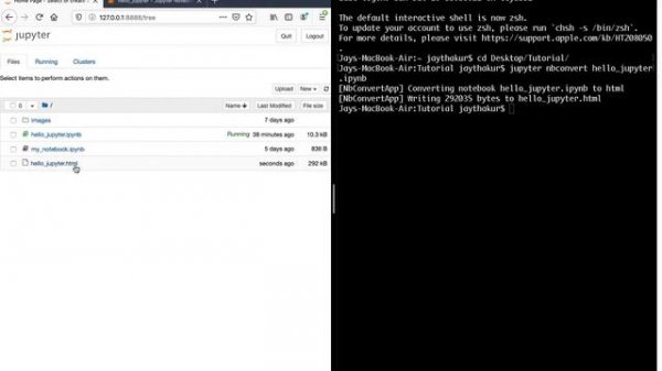 21. How to convert Jupyter notebook to another format using nbconvert utility ?
