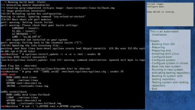 Arch Linux Installation Recording To Kernel 5.10.7-arch1-1 (core)