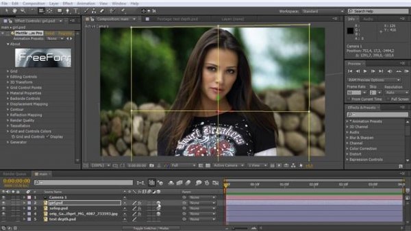 AEplug 008 - Создание 2.5D изображения (2D to 3D)